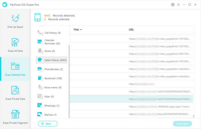 Erasing iPhone deleted files