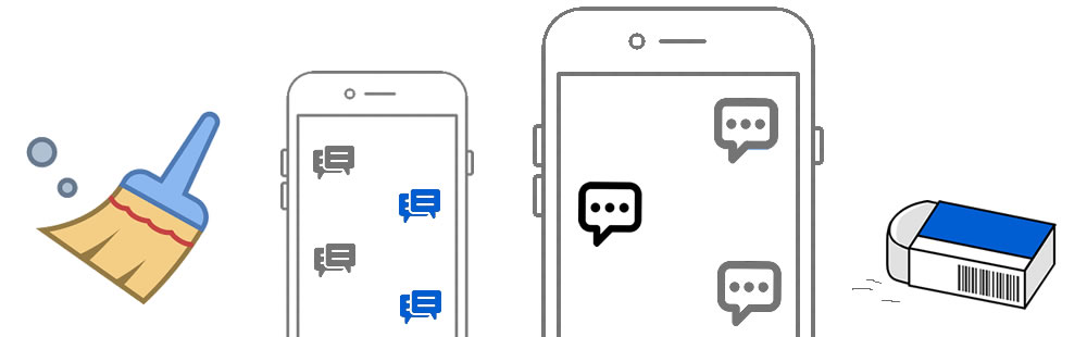 why can t i erase a text message on my iphone