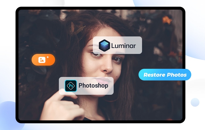 restore with photoshop and luminar