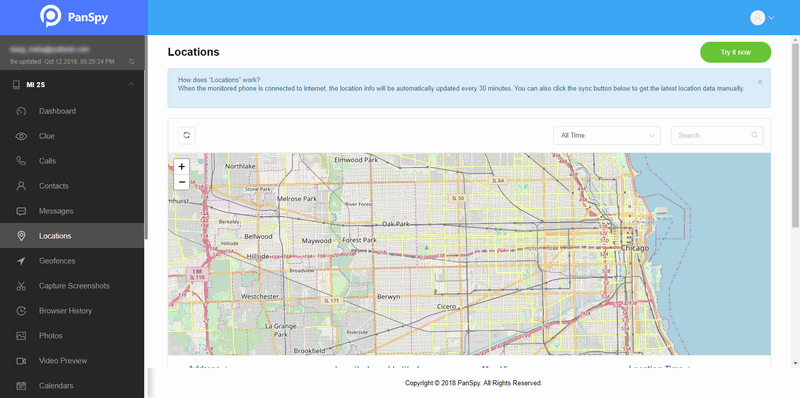 PanSpy Mobile Monitor Tool