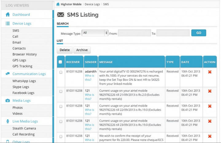 highster mobile whatsapp spy app