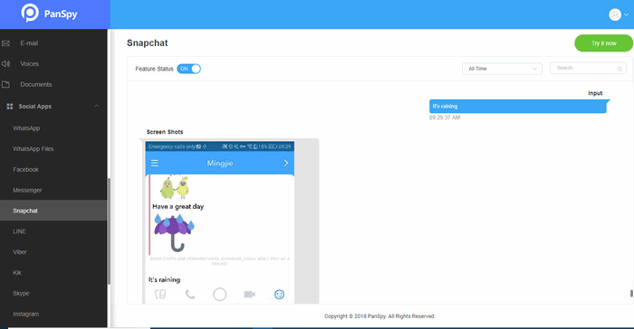 how PanSpy spy snapchat