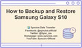How to Backup and Restore Samsung Galaxy S10
