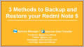 backup and restore redmi note 5