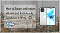 How to Export and Import eBooks and Audiobooks on iPhone 12(Pro)