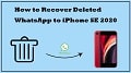 How to Recover Deleted Whatsapp on iPhone SE 2020