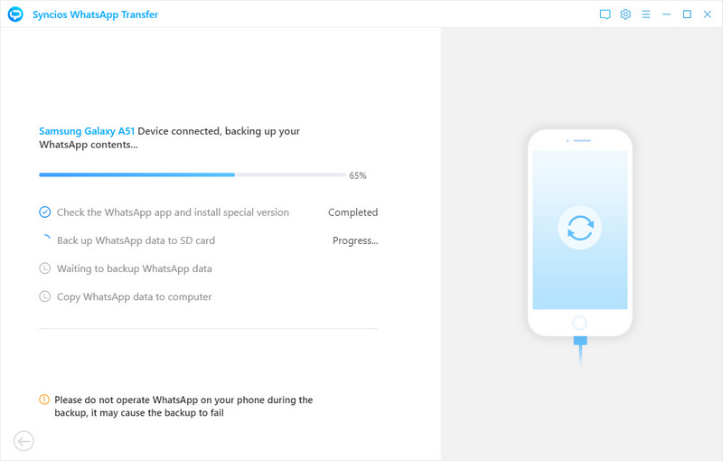 backup Samsung Galaxy S25 whatsapp