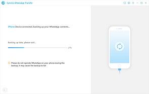 Syncios WhatsApp Transfer backup iPhone data