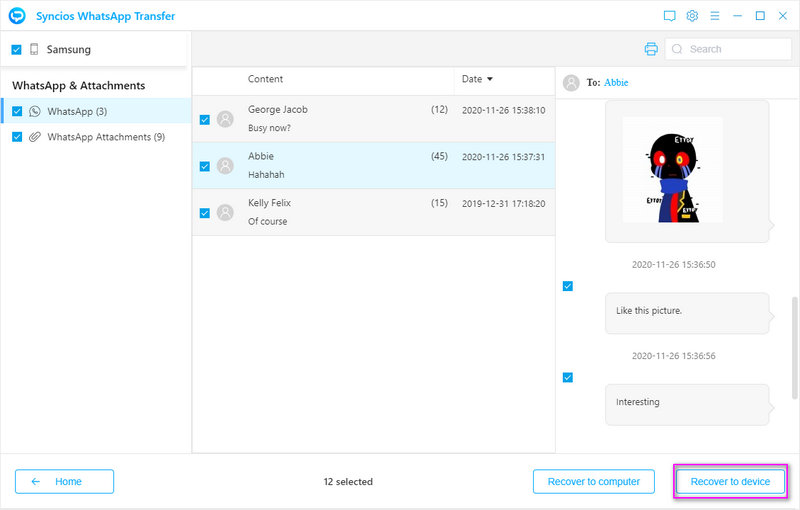 transfer samsung WhatsApp to Samsung Galaxy S25