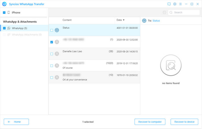 Visually Examine Your WhatsApp Backup Data