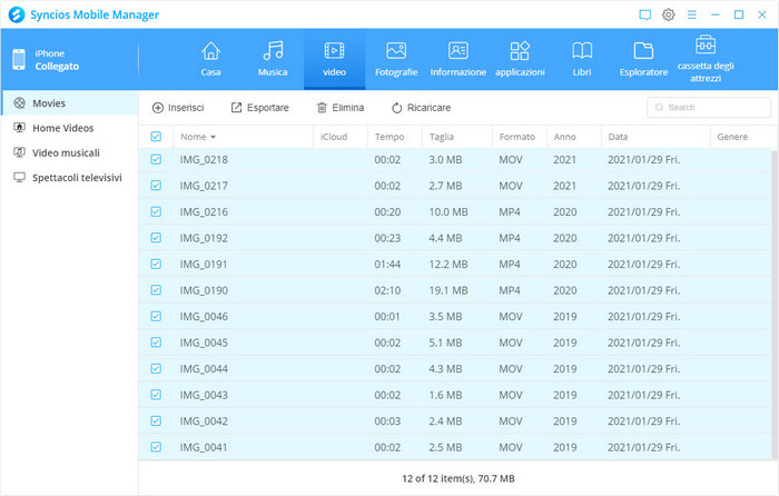 export video from android/iOS to PC