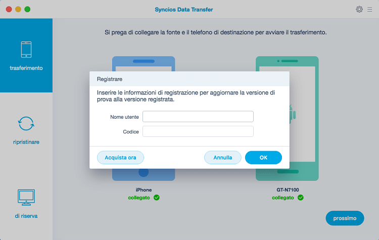 register syncios data transfer mac version