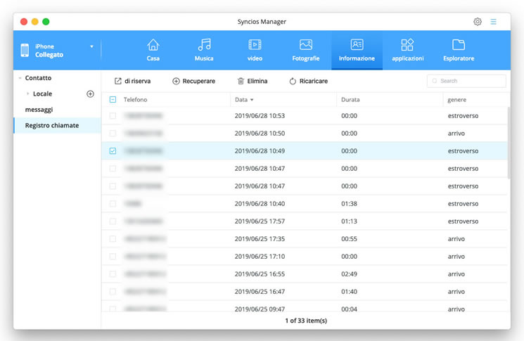 manage call history on mac