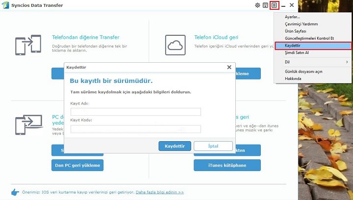 register syncios data transfer windows version
