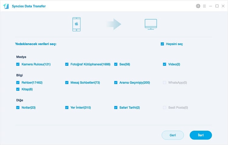 select desired data