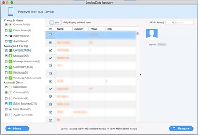 Recover deleted data